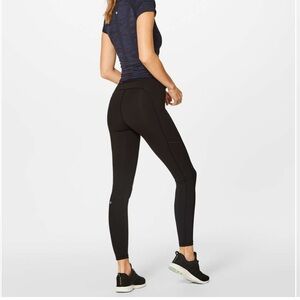 LULULEMON Speed Up Tight 28” Brushed Luxtreme Black Size 8 NWOT | Rare, Sold Out